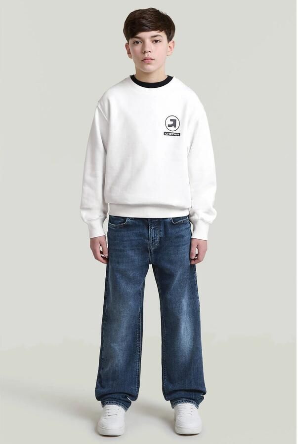 G-STAR sweater met backprint wit - Foto 2