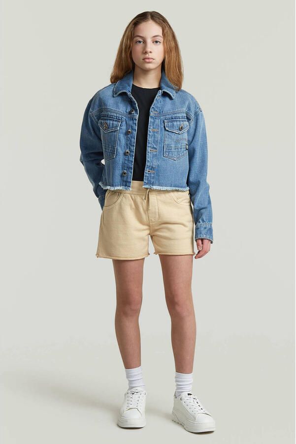 G-Star RAW True Raw Edge Short voor meisjes Beige meisjes