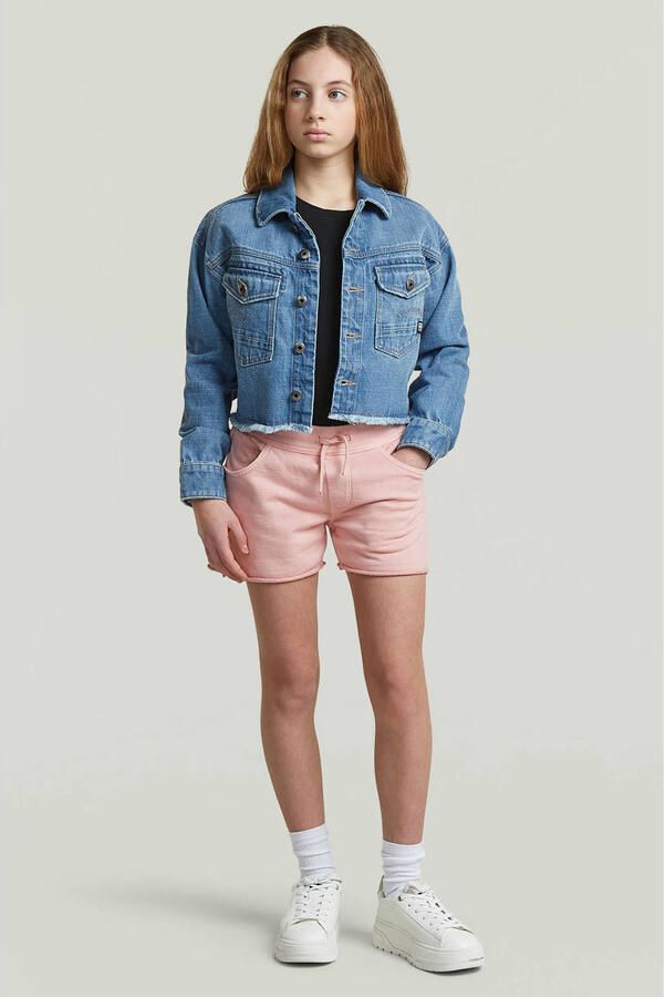 G-Star RAW True Raw Edge Short voor meisjes Roze meisjes