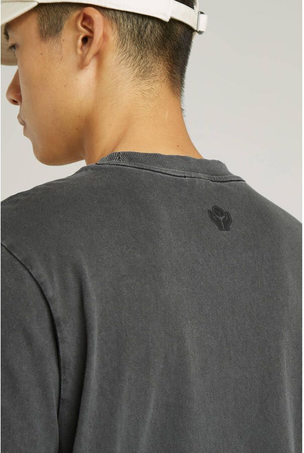 G-Star RAW Multi Logo Overdyed Loose T-Shirt Zwart Heren