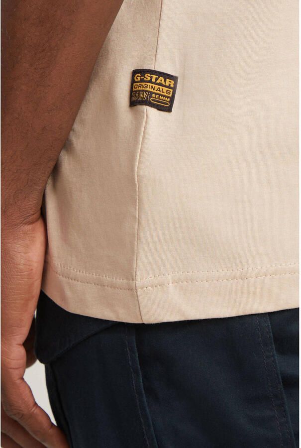 G-Star RAW Flyer Graphic T-Shirt Beige Heren