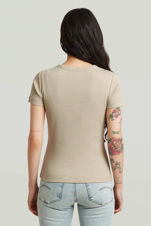 G-Star Raw Slim Fit T-shirt met logo-stitching - Foto 2