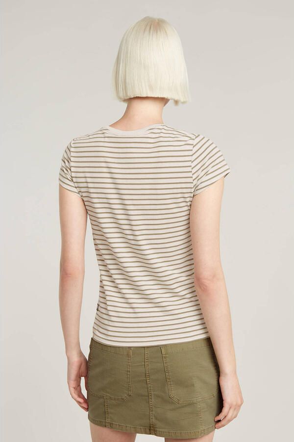 G-Star RAW Stripe Eyben Slim V-Hals Top 2.0 Meerkleurig Dames - Foto 2