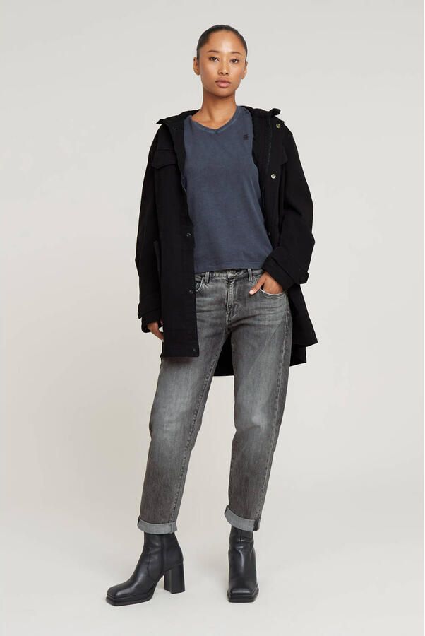 G-Star RAW Overdyed Eyben Slim V-Hals Top 2.0 Donkerblauw Dames