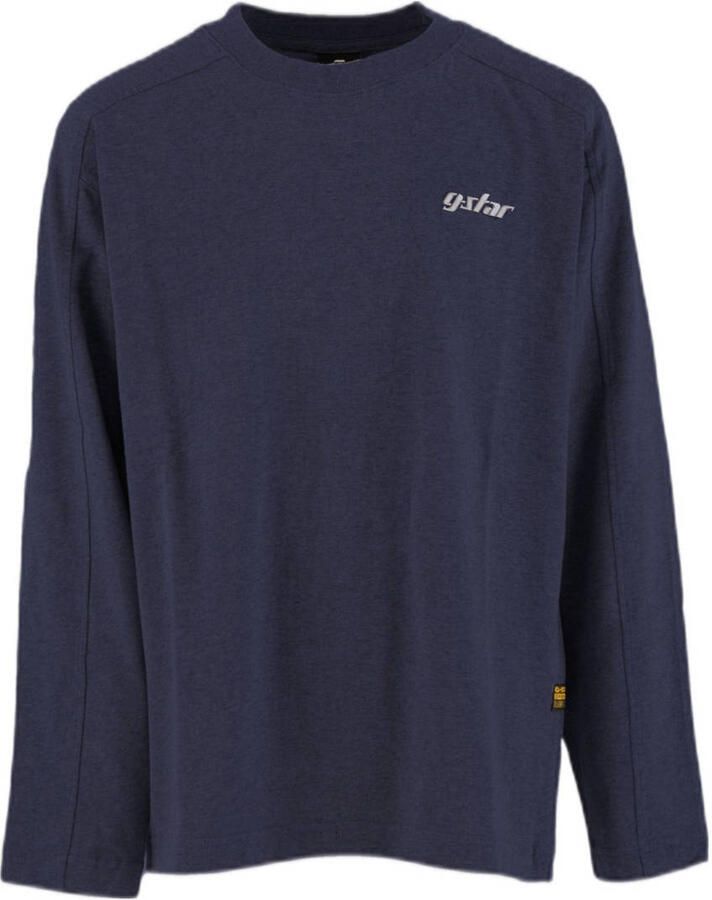 G-Star RAW T-shirt Interst Boxy voor jongens Donkerblauw jongens