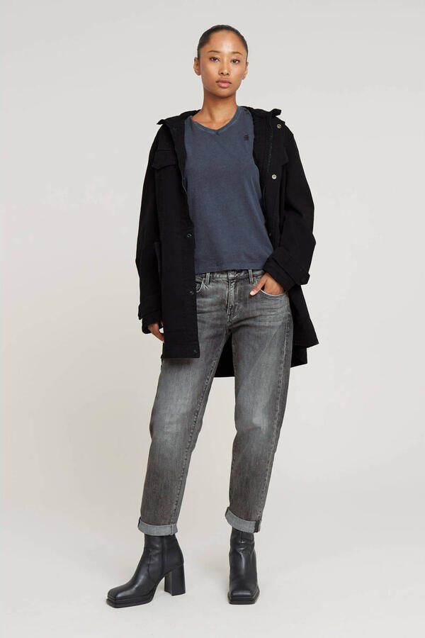 G-Star RAW Overdyed Eyben Slim V-Hals Top 2.0 Donkerblauw Dames - Foto 2