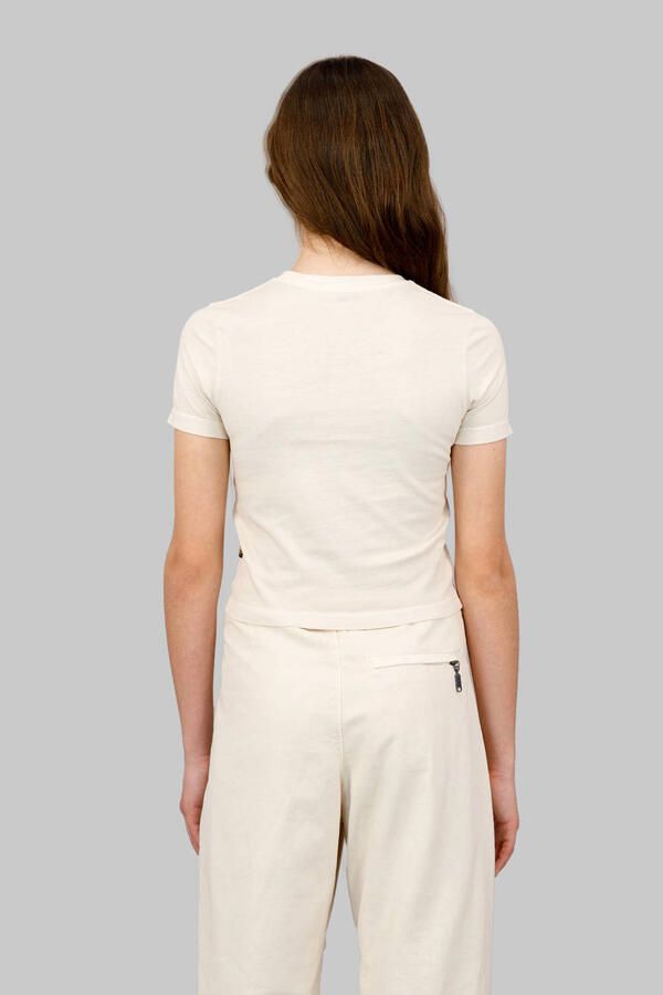 G-Star RAW T-shirt Cropped Mini Slim voor meisjes Wit meisjes - Foto 2