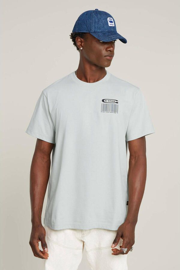 G-Star RAW Barcode Back Graphic Loose T-Shirt Grijs Heren - Foto 2