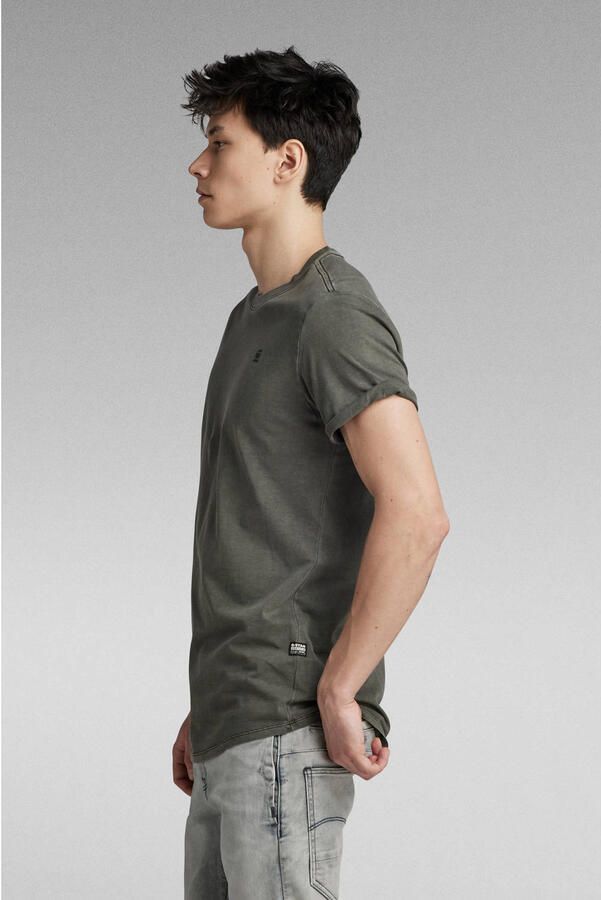 G-Star RAW Shirt met korte mouwen Lash Ronde hals logo-applicatie - Foto 4