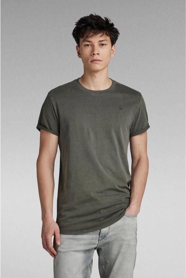 G-Star RAW Shirt met korte mouwen Lash Ronde hals logo-applicatie - Foto 3