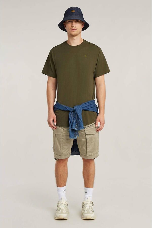 G-Star RAW Lash Back Graphic T-Shirt Groen Heren