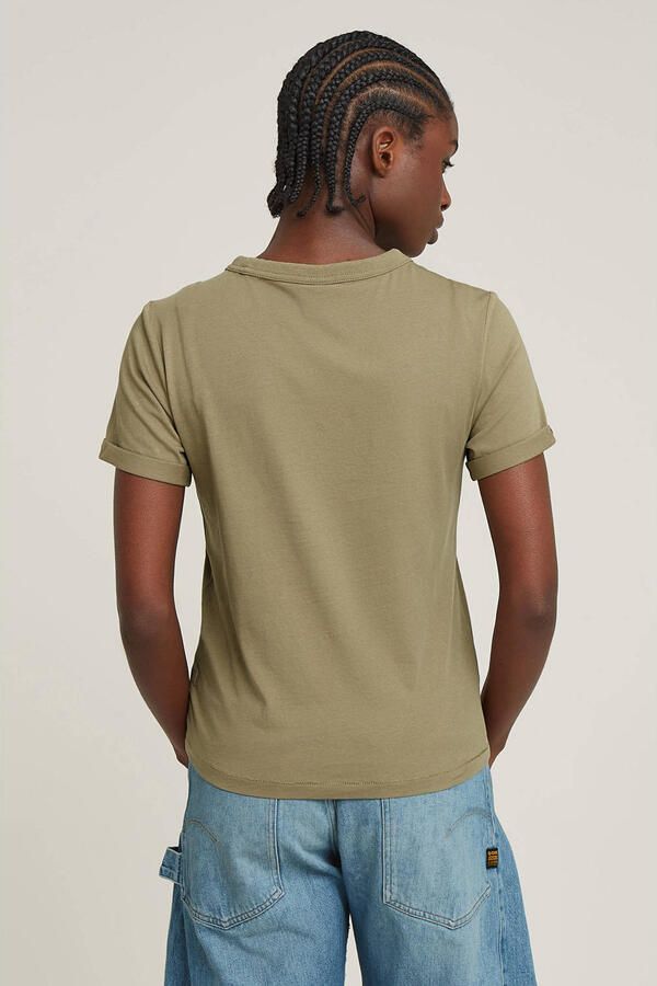 G-Star RAW Embro G-Script Logo Top Groen Dames - Foto 3