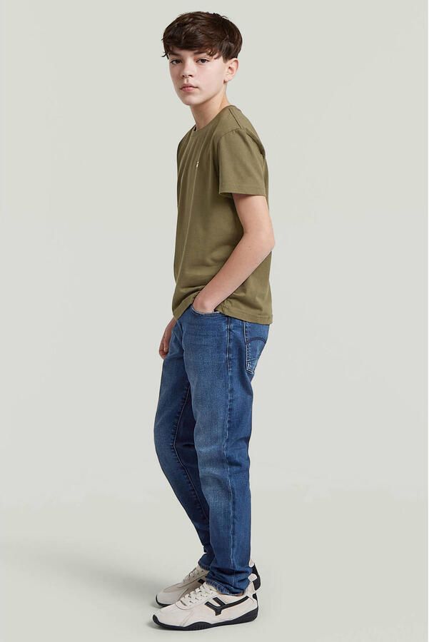 G-STAR T-shirt kaki Groen Jongens Katoen Ronde hals Logo - Foto 2