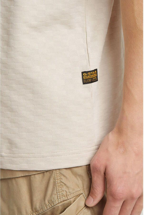 G-Star RAW Checquard Tweeter T-Shirt Wit Heren