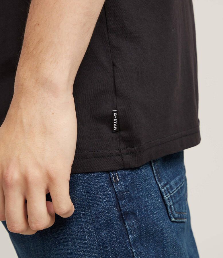 G-Star Biologisch Katoenen Heren T-Shirt Black Heren - Foto 3