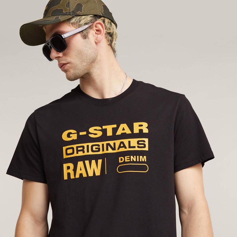 G-Star Biologisch Katoenen Heren T-Shirt Black Heren