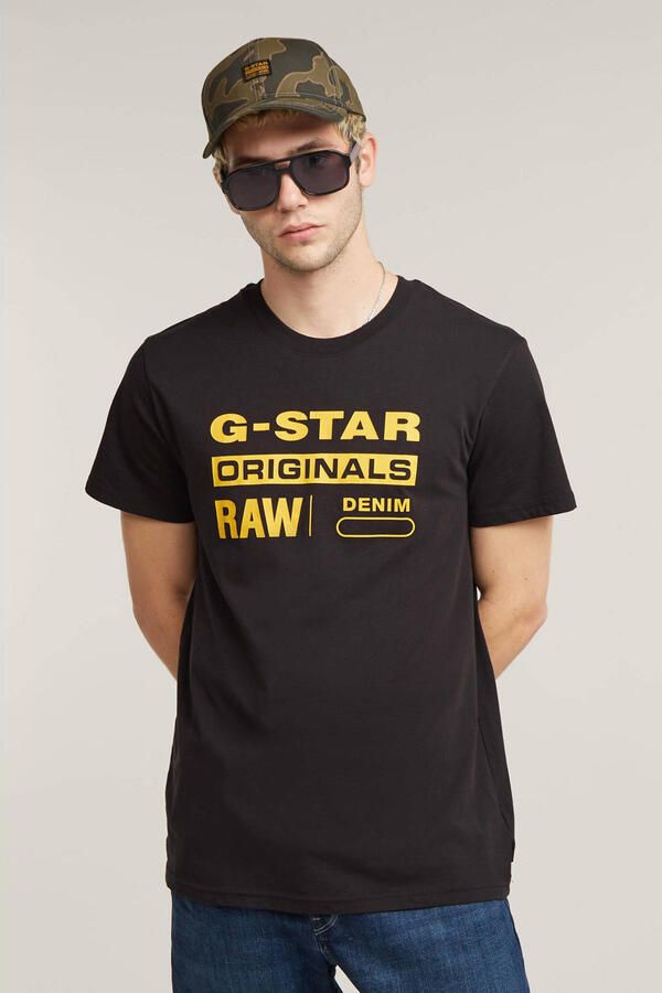 G-Star Biologisch Katoenen Heren T-Shirt Black Heren - Foto 2