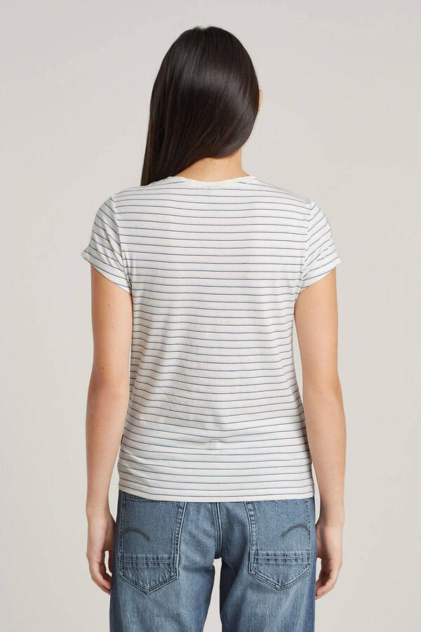 G-Star Raw Slim fit T-shirt met streepmotief model 'Stripe eyben'