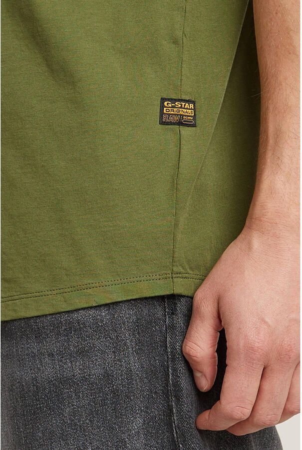 G-Star RAW Shirt met korte mouwen Lash Ronde hals logo-applicatie