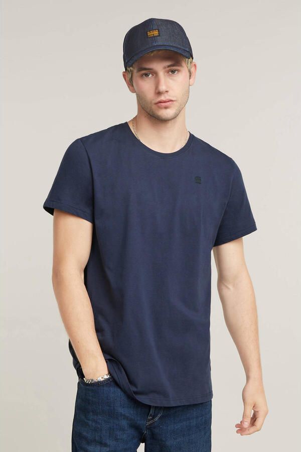 G-Star Heren Basic Ronde Hals T-Shirt Blue Heren - Foto 3