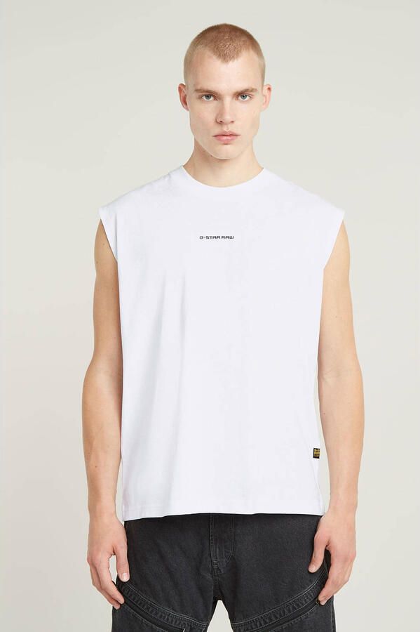 G-Star Raw Tanktop met labelprint model 'Boxy' - Foto 2