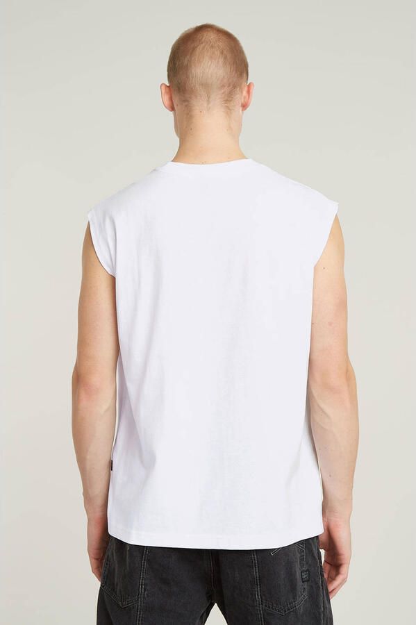 G-Star Raw Tanktop met labelprint model 'Boxy'