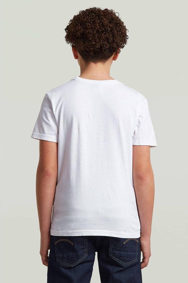 G-Star RAW Base T-Shirt voor jongens Wit jongens - Foto 3