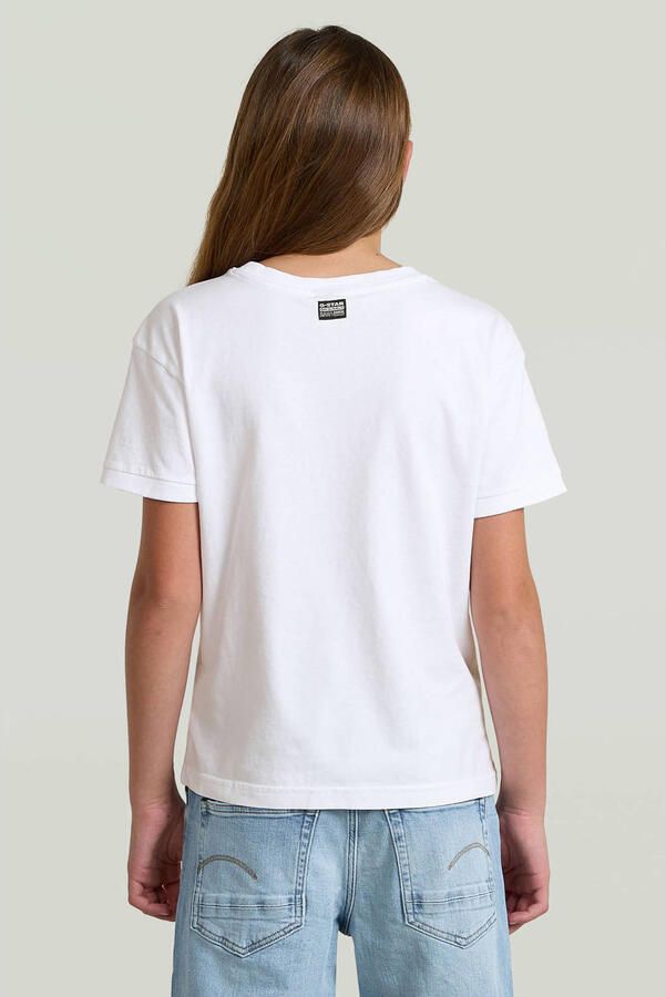 G-Star RAW Badge Top T-Shirt voor meisjes Wit meisjes - Foto 3