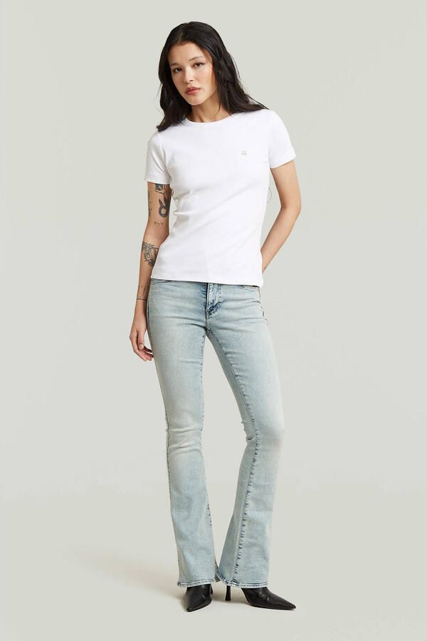 G-Star Raw Slim Fit T-shirt met logo-stitching