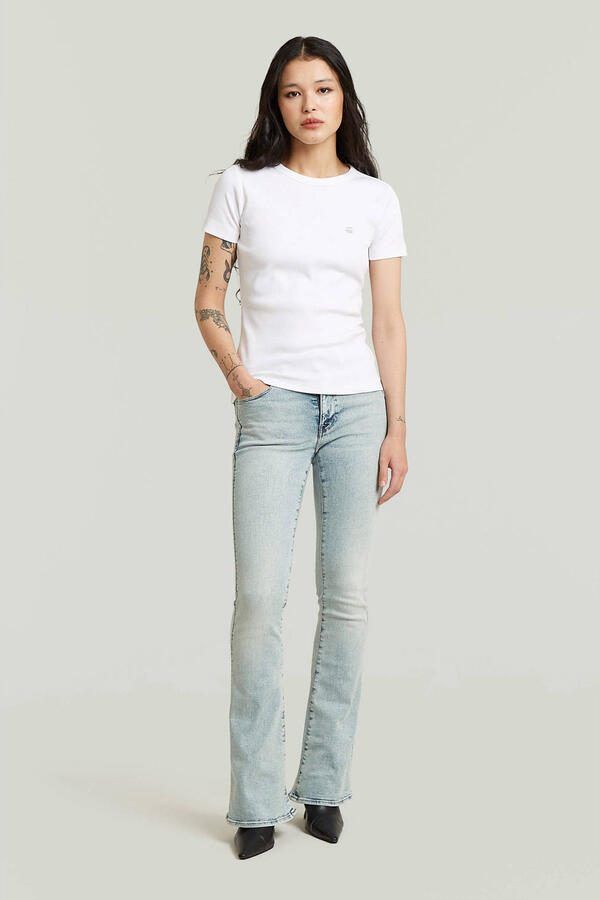 G-Star Raw Slim Fit T-shirt met logo-stitching - Foto 3