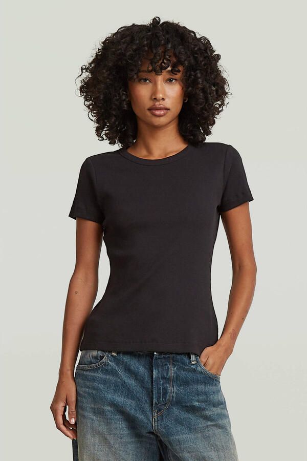 G-Star Raw Slim Fit T-shirt met logo-stitching