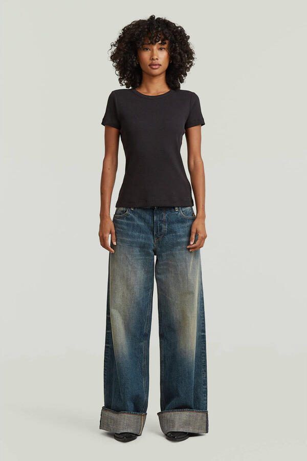 G-Star Raw Slim Fit T-shirt met logo-stitching - Foto 3