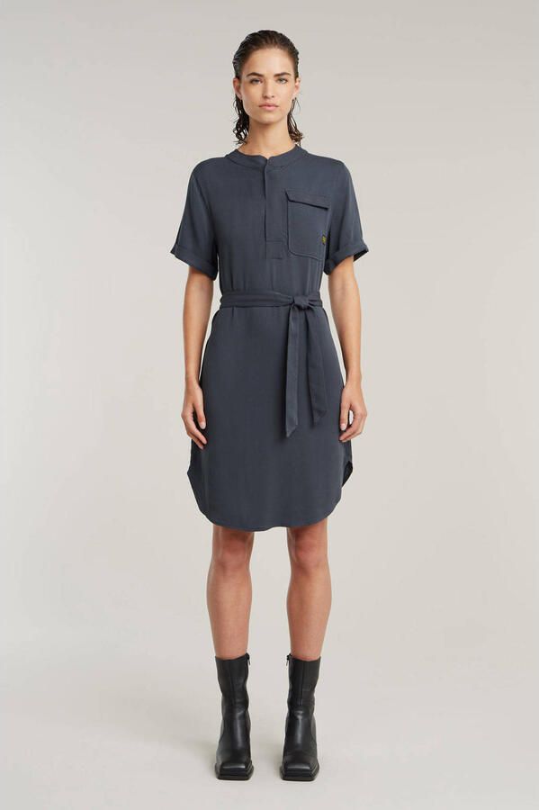 G-Star RAW Jurk Belted Grijs Dames