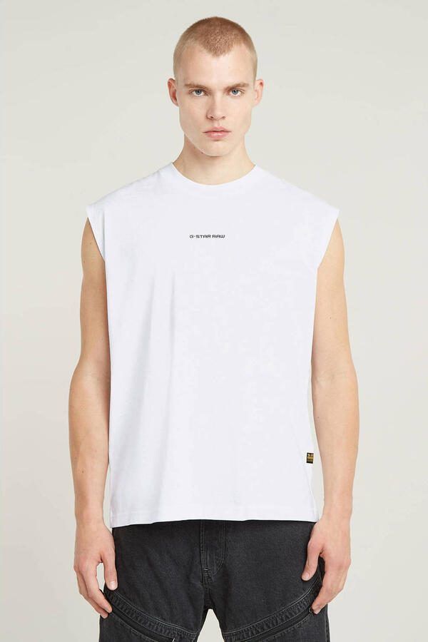 G-Star Raw Tanktop met labelprint model 'Boxy' - Foto 2