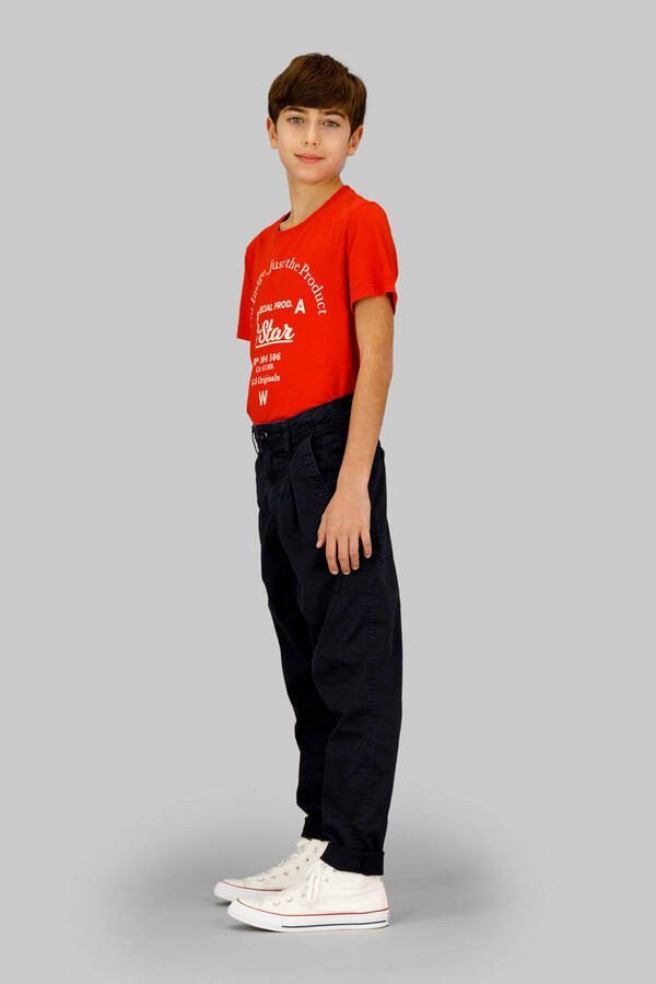 G-STAR tapered casual broek donkerblauw - Foto 2