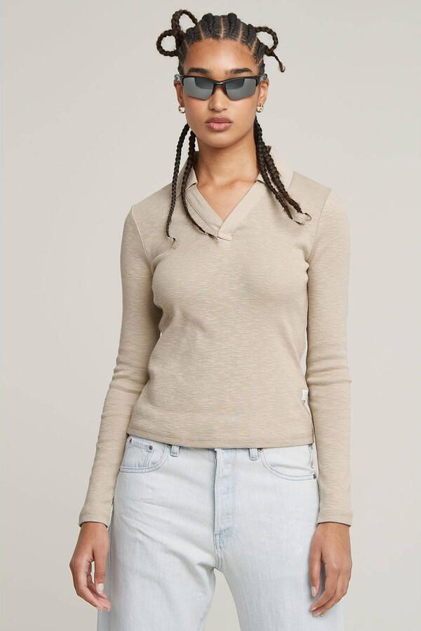 G-Star Raw Gebreide pullover met resortkraag