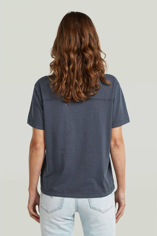 G-Star RAW Washed Seam T-Shirt Donkerblauw Dames - Foto 2