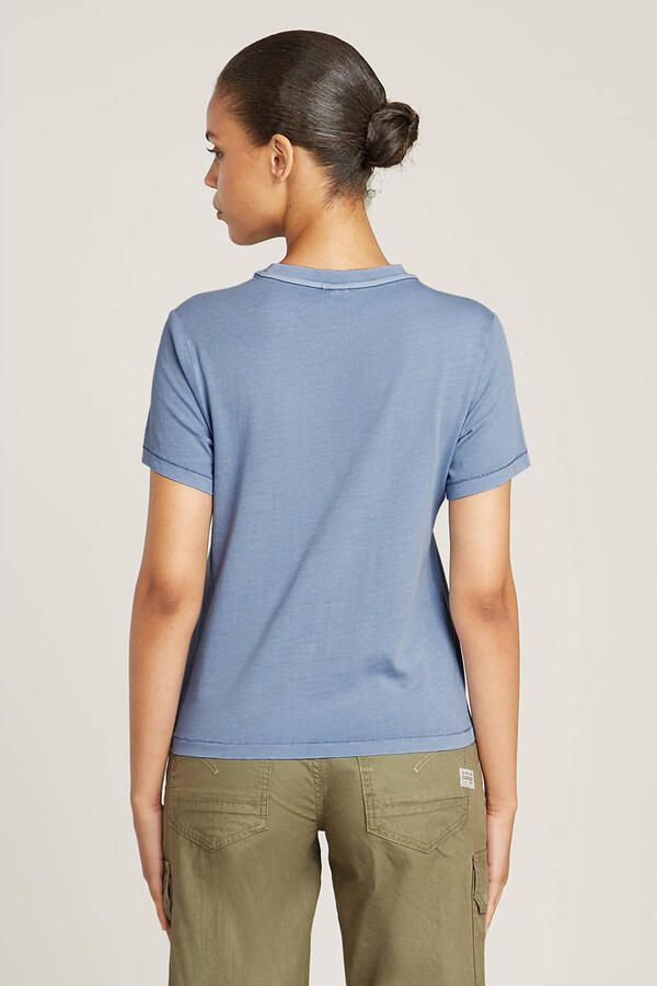 G-Star RAW Overdyed Front Seam Top Lichtblauw Dames - Foto 2