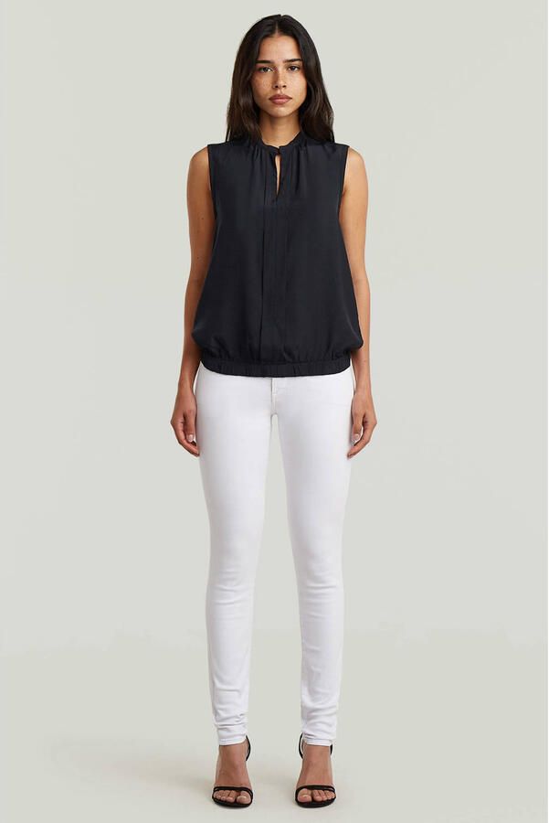 G-Star RAW Stand-Up Collar Sleeveless Top Zwart Dames - Foto 2