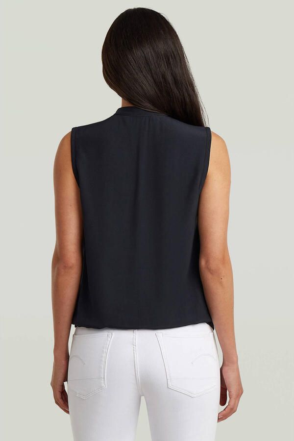G-Star RAW Stand-Up Collar Sleeveless Top Zwart Dames - Foto 3
