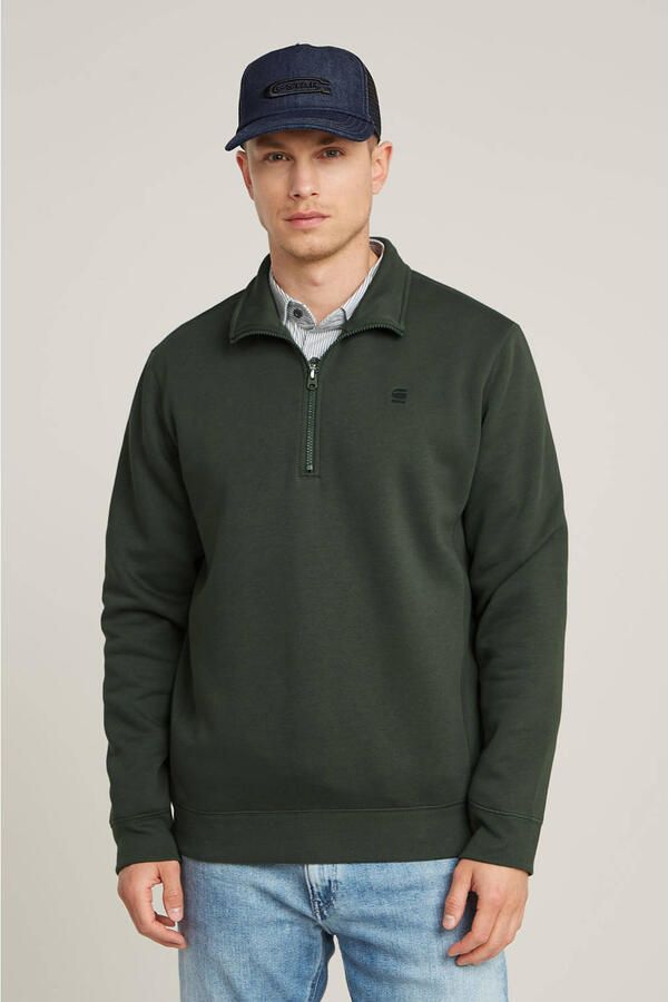 G-STAR RAW Heren Truien & Vesten Premium Core Half Zip R Sw L\s Grijs - Foto 6