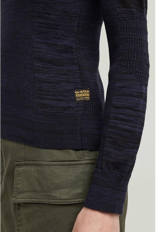 G-Star RAW 3D Biker Slim Gebreide Trui Meerkleurig Dames