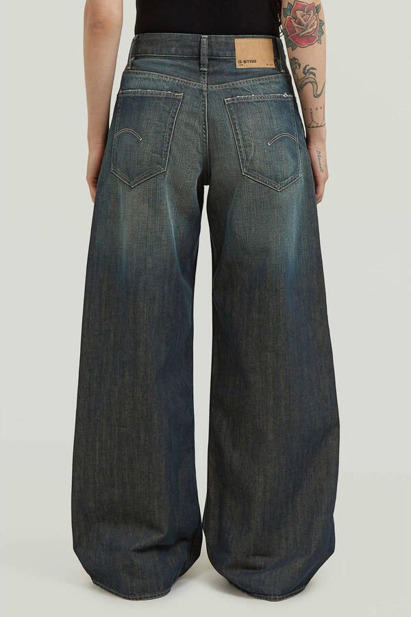 G-Star RAW Roxx Wide Jeans Midden blauw Dames - Foto 2