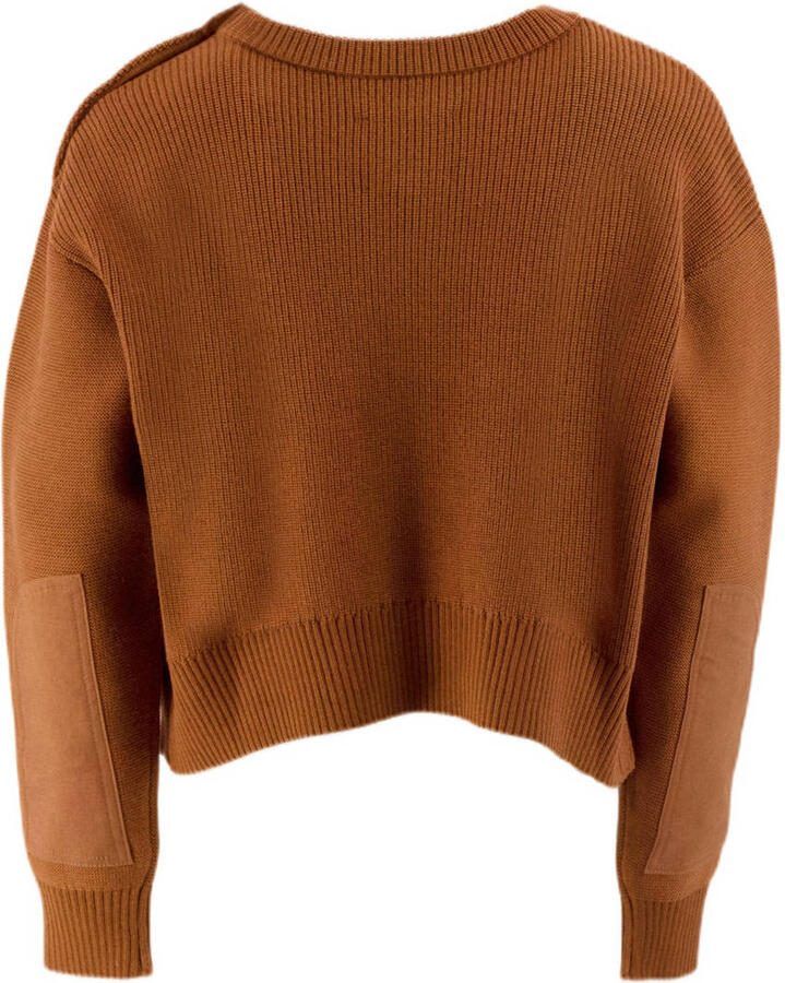 G-Star RAW Trui Fisherman Crop voor meisjes Bruin meisjes - Foto 2