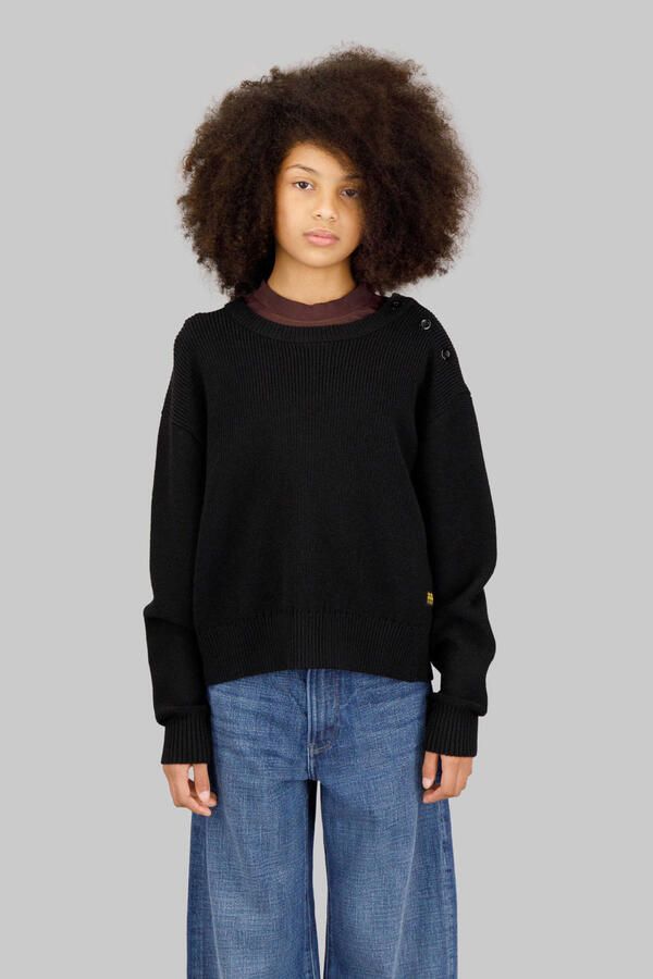 G-Star RAW Vest Fisherman Crop voor meisjes Zwart meisjes