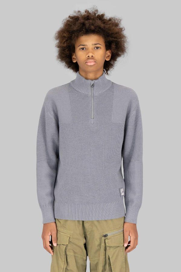 G-Star RAW Army Half Zip Knit voor jongens Grijs jongens