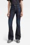 G-Star RAW 3301 high waist flared jeans met biologisch katoen dark blue denim - Thumbnail 1