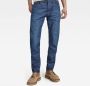 G-Star RAW 3301 slim fit jeans worn in blue mine - Thumbnail 1