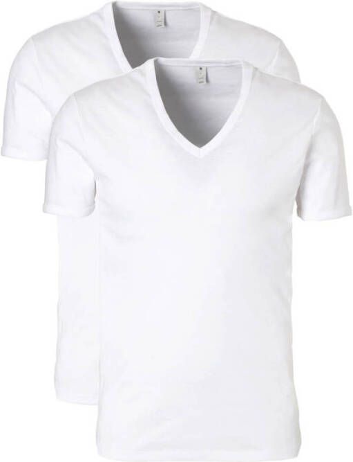 G-Star G Star RAW T shirt Basic artikel in ondoorzichtige eersteklas katoenkwaliteit(set Set van 2 )