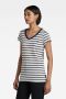 G-Star RAW Shirt met V-hals Eyben Slim Top met kleine -logoprint op borsthoogte - Thumbnail 1